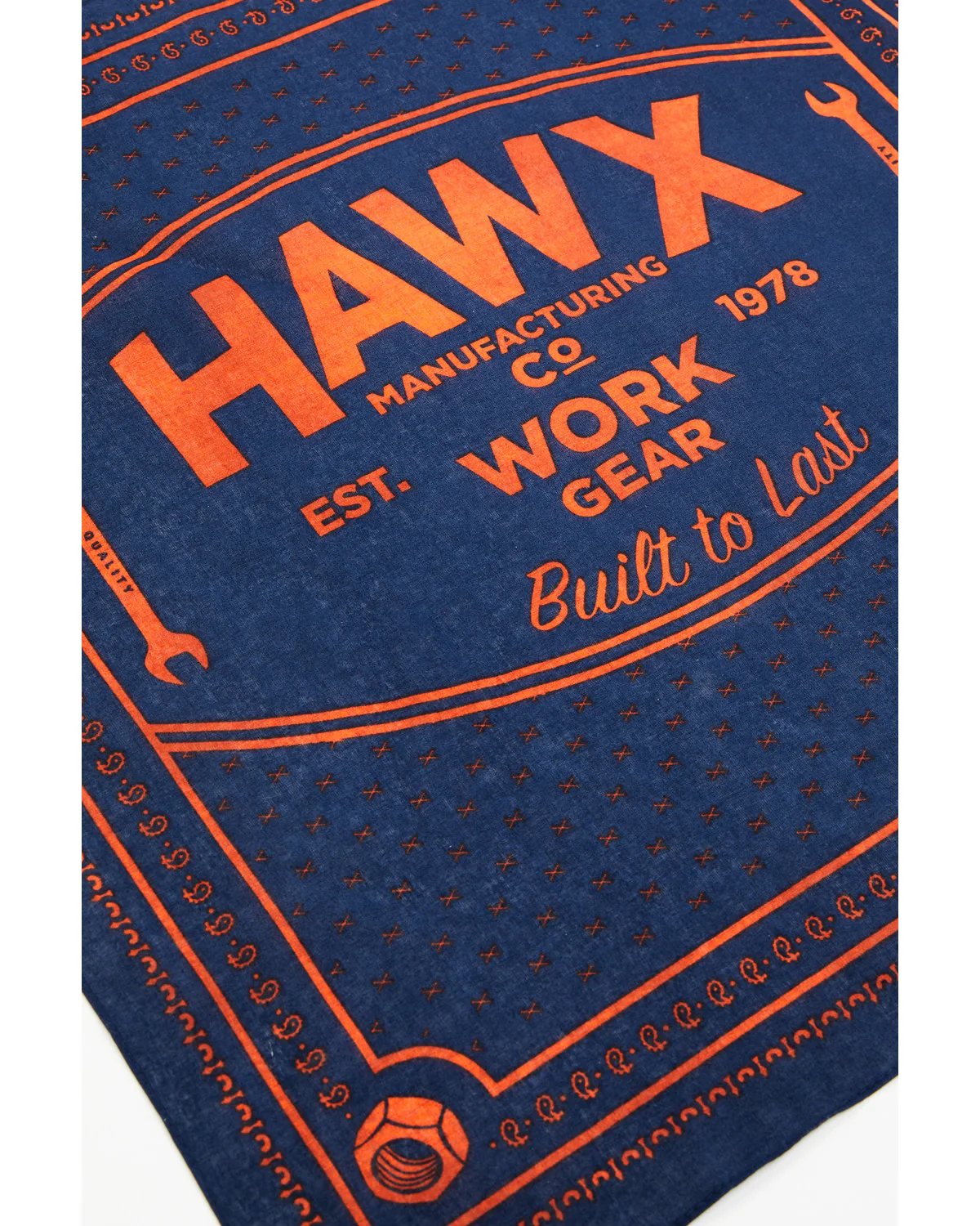 Men's Blue & Orange Bandana - Image 3