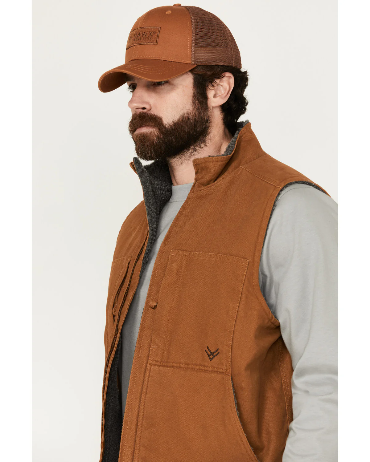 Men's Browder Weathered Duck Work Vest - Image 2
