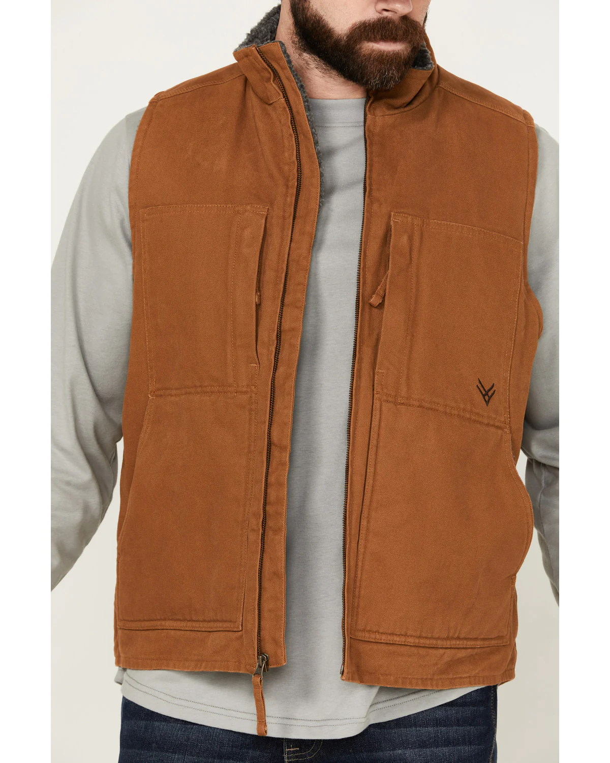 Men's Browder Weathered Duck Work Vest - Image 3
