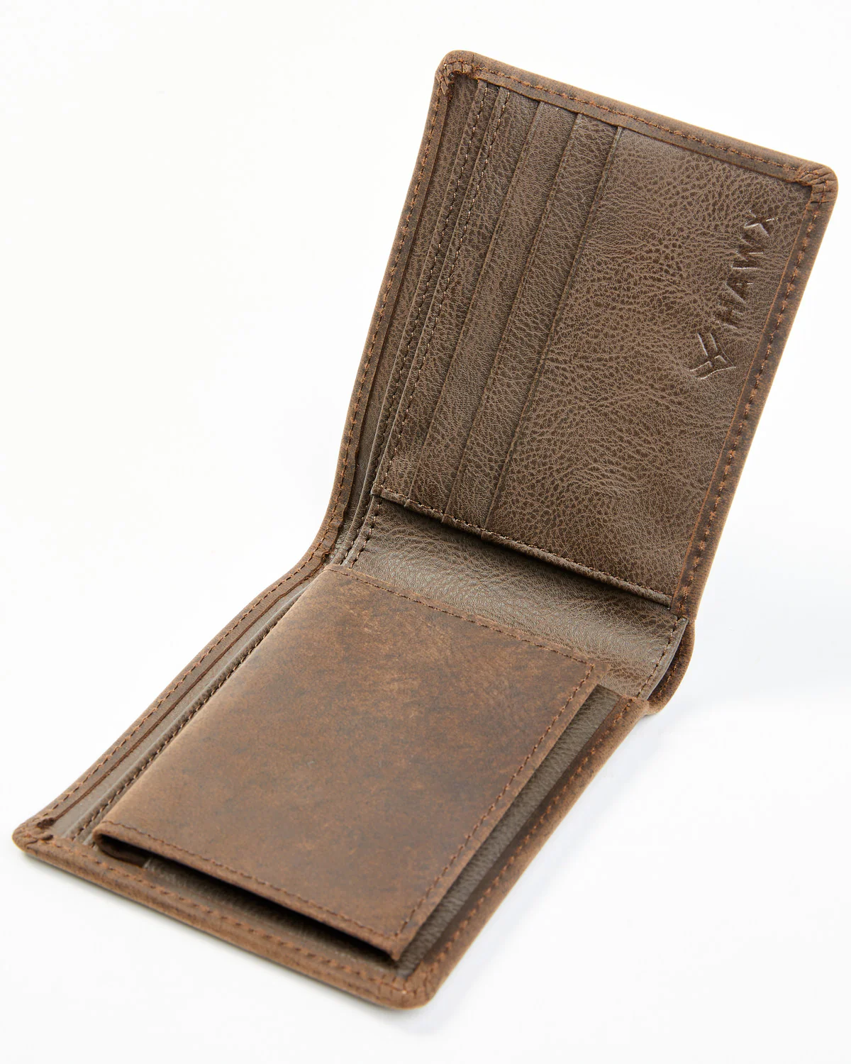 Men's Brown Flag Bifold Wallet - Image 2
