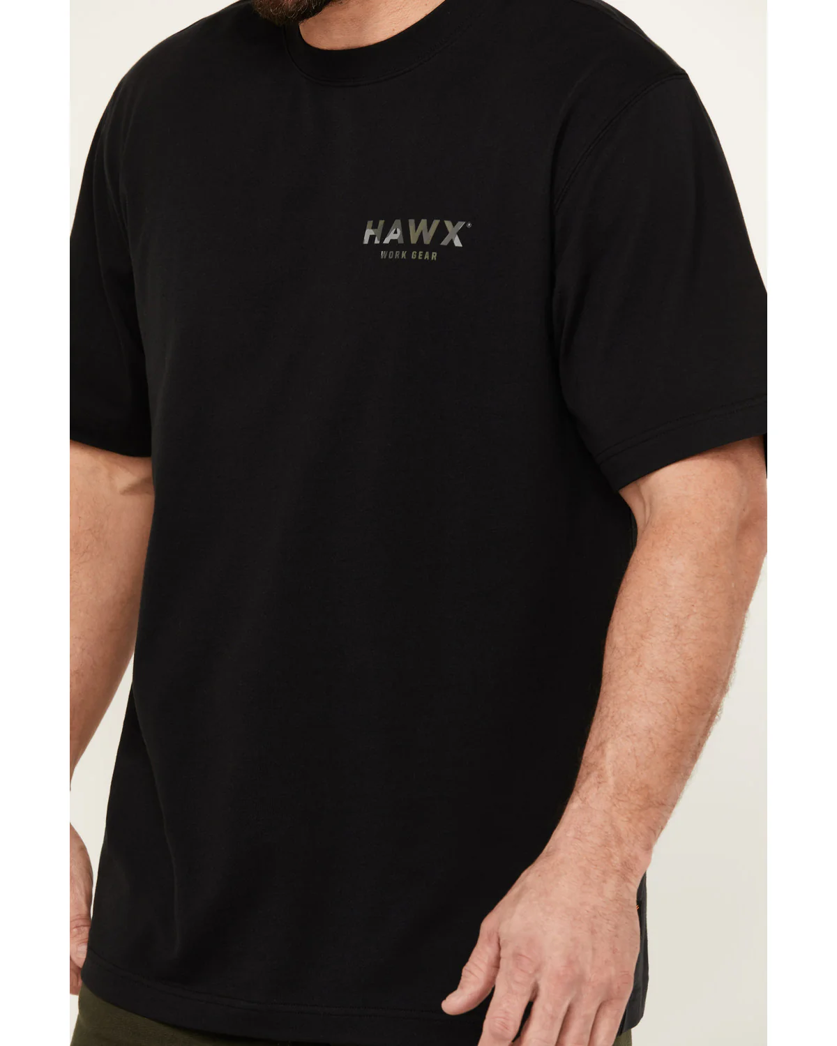 Men's Camo Logo Short Sleeve Graphic Work T-Shirt - Image 3