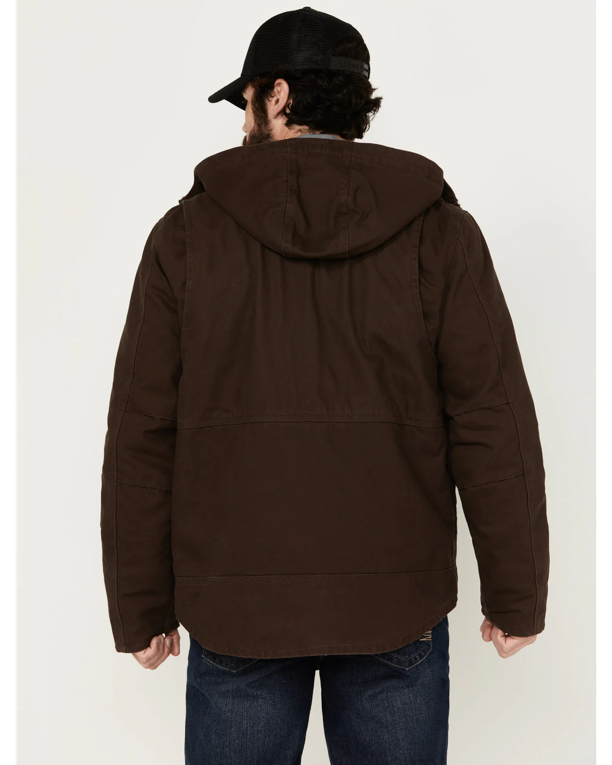 Men's Castile Weather Duck Hooded Work Jacket - Image 4