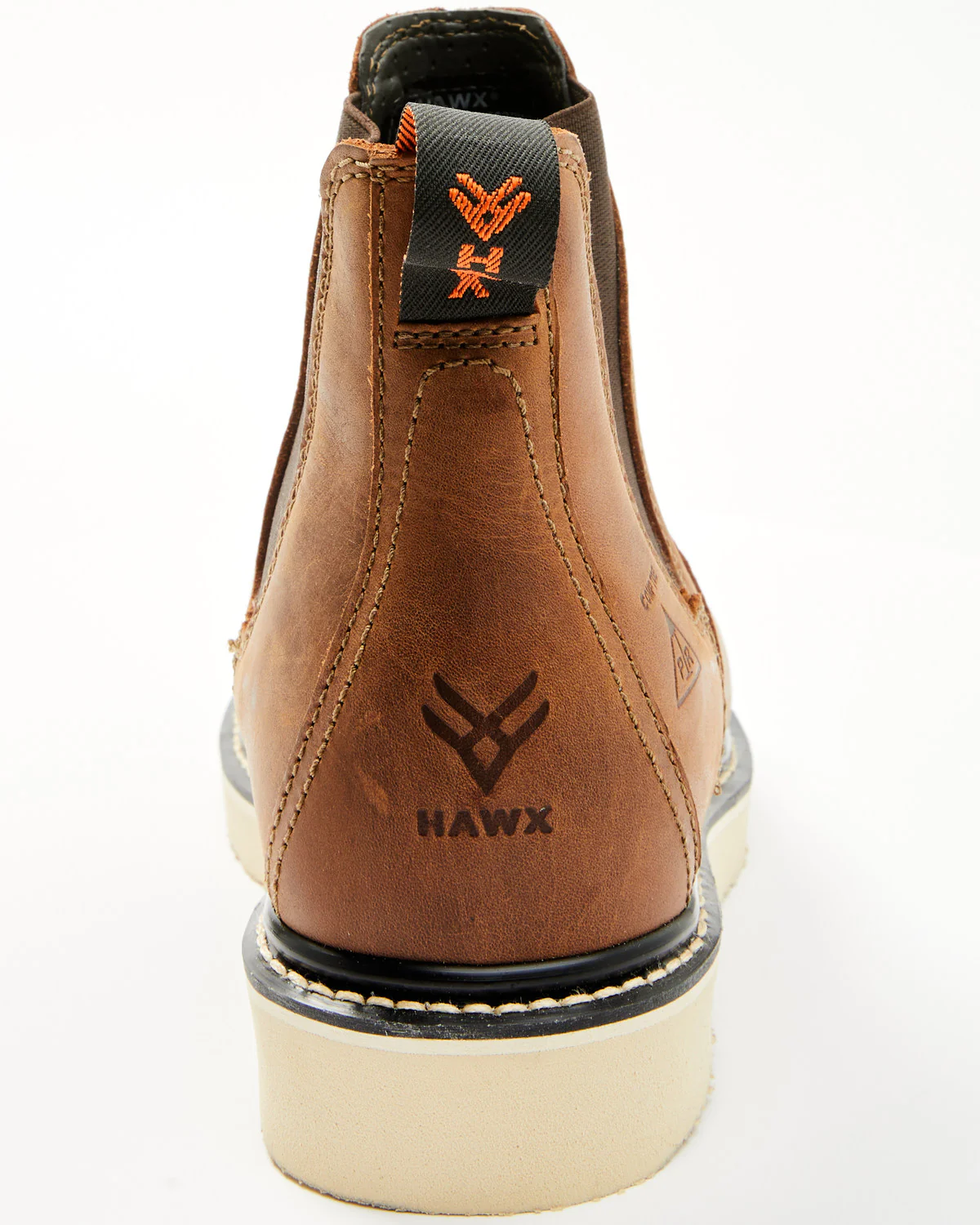 Men's Crazy Horse Wedge Chelsea Work Boots - Composite Toe - Image 5
