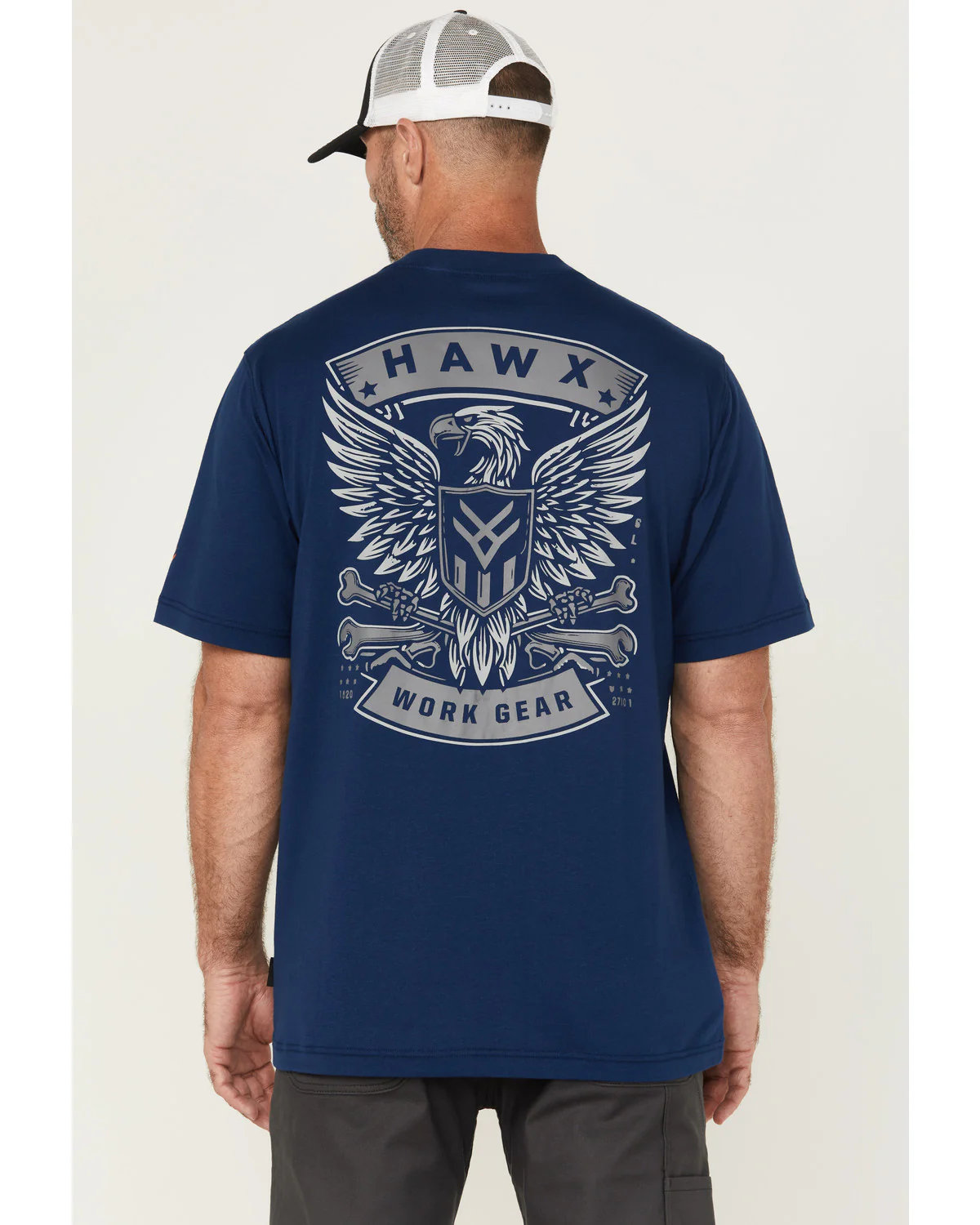 Men's Eagle Short Sleeve Graphic Work Shirt