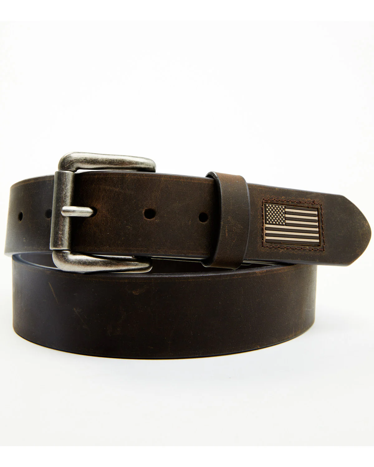 Men's Flag Tip Casual Leather Belt - Image 2