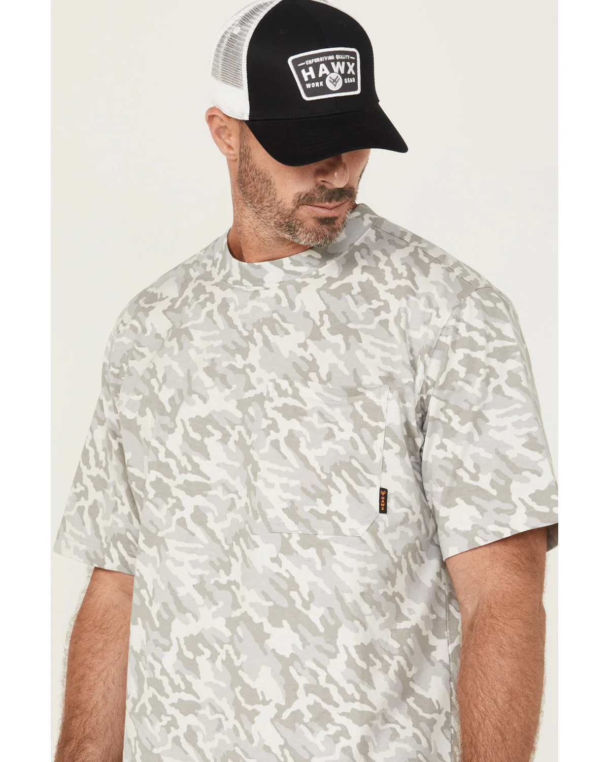 Men's Forge Camo Print Short Sleeve Work Shirt - Image 2