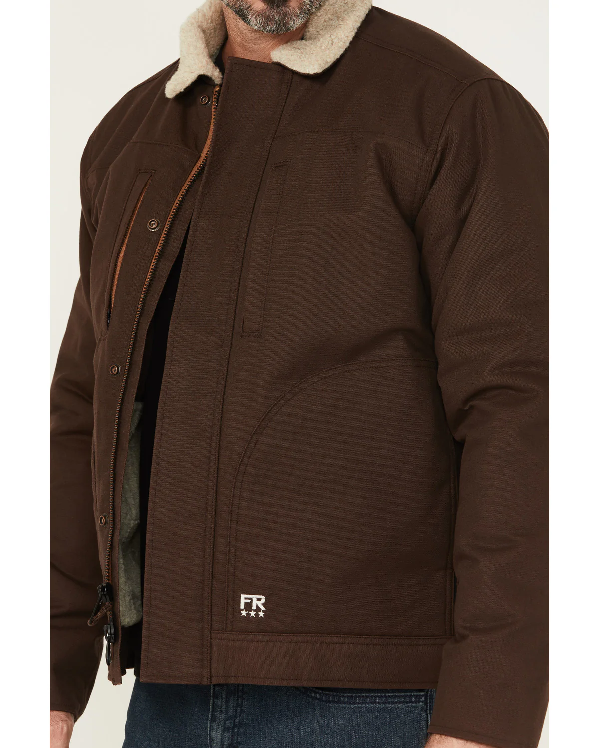 Men's FR Sherpa Lined Work Jacket - Image 3