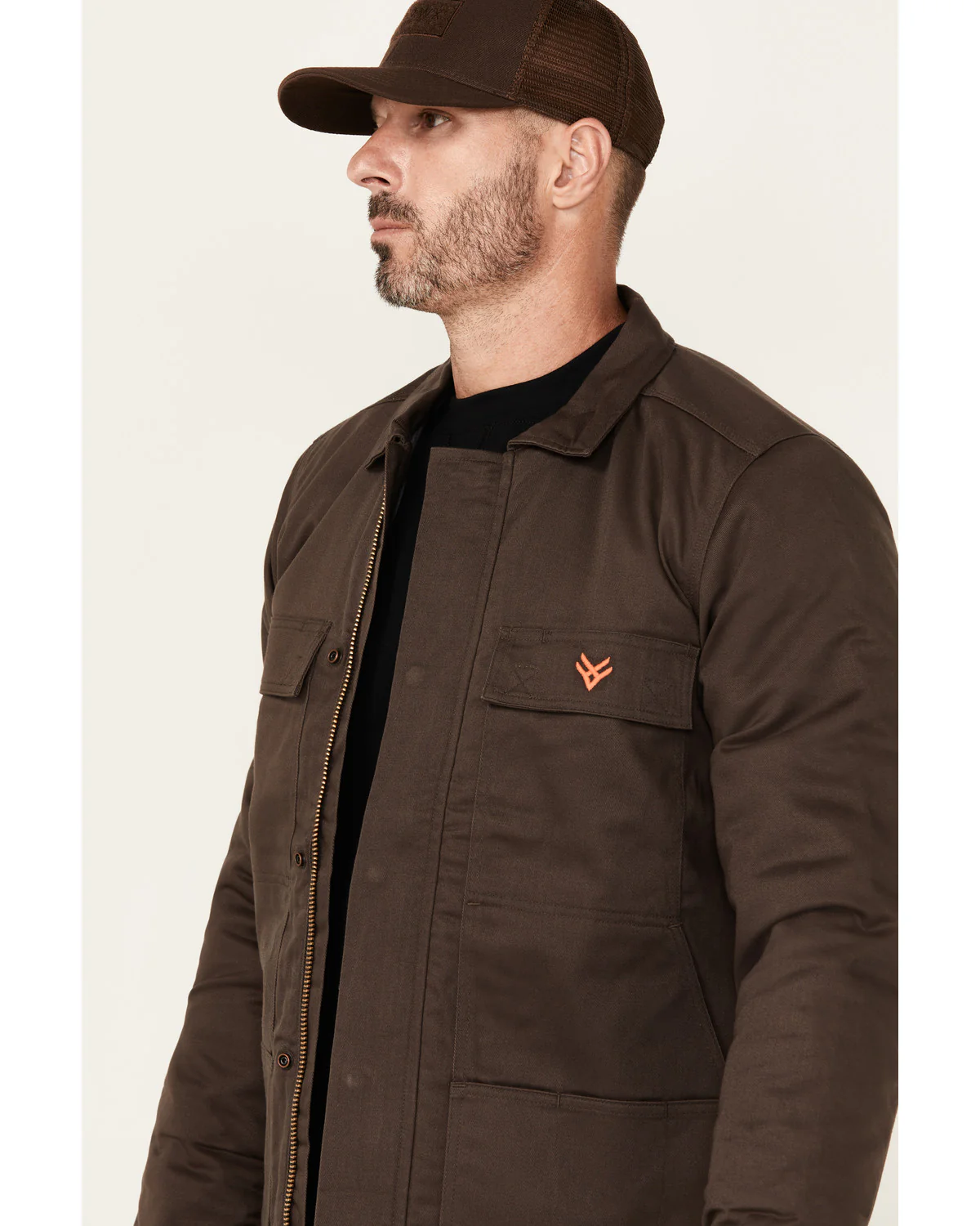 Men's FR Solid Car Coat - Image 3