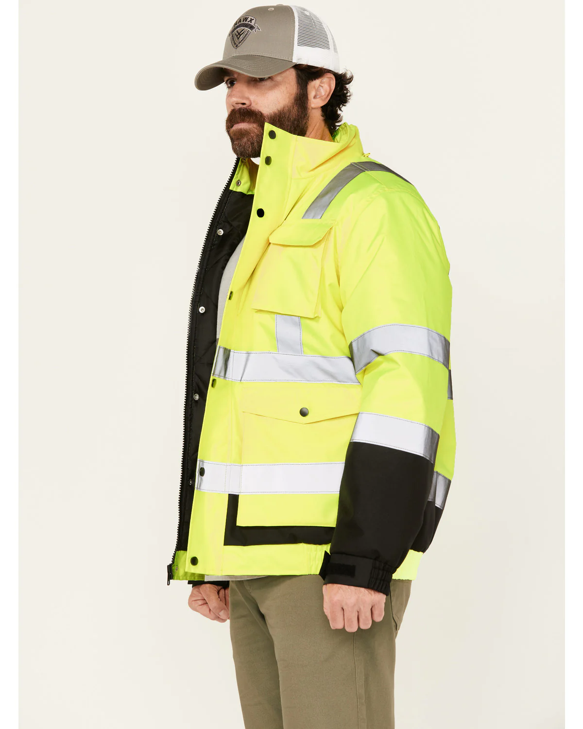 Men's Hi-Vis Bomber Jacket - Big - Image 3