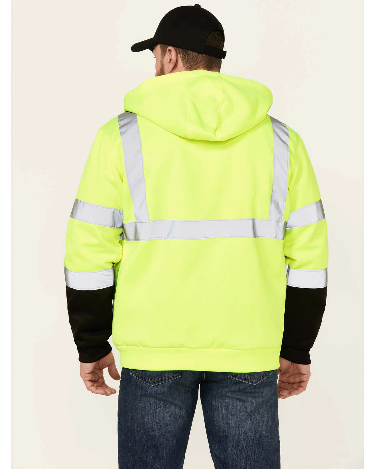 Men's High Vis Hooded Jacket - Image 4