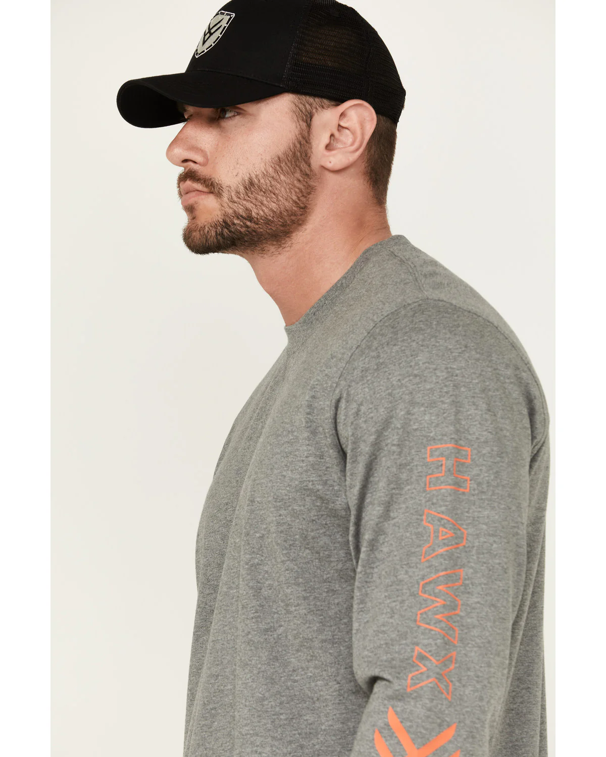 Men's Logo Long Sleeve Knit Work T-Shirt - Image 2