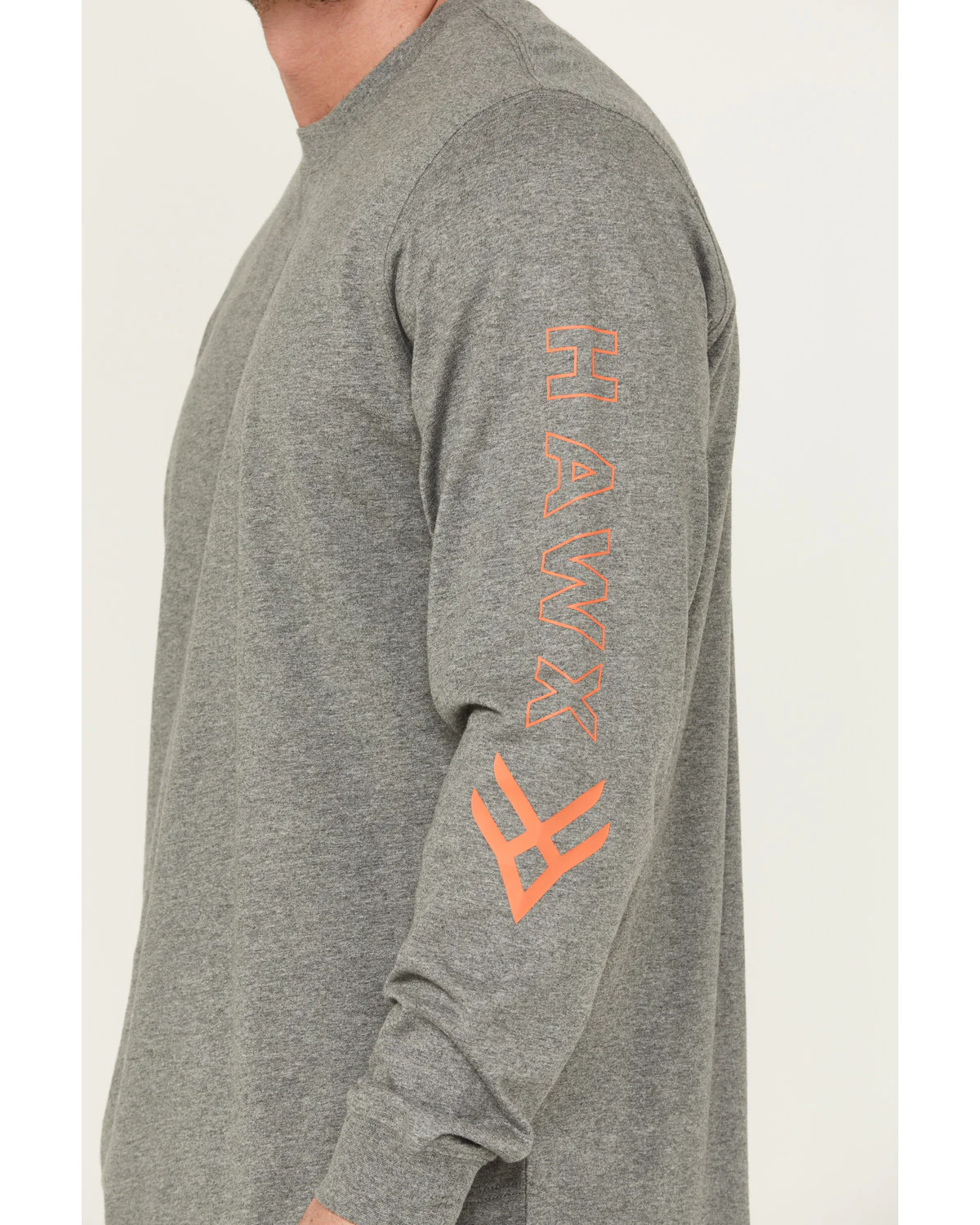 Men's Logo Long Sleeve Knit Work T-Shirt - Image 3