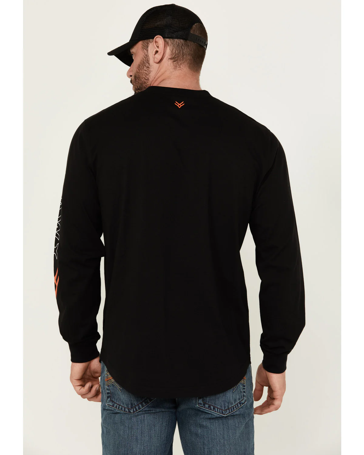 Men's Logo Long Sleeve Knit Work T-Shirt - Image 4