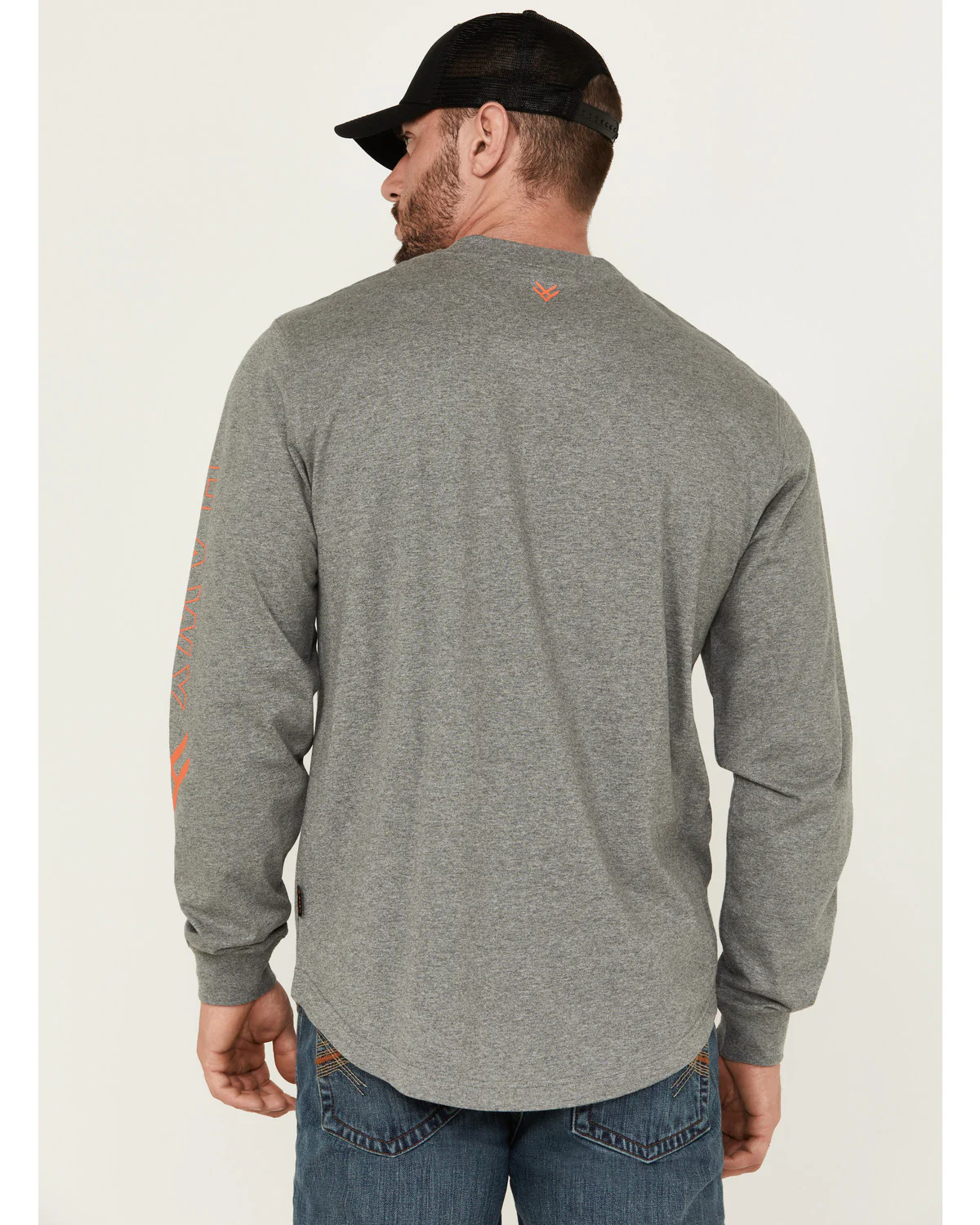 Men's Logo Long Sleeve Knit Work T-Shirt - Tall - Image 4