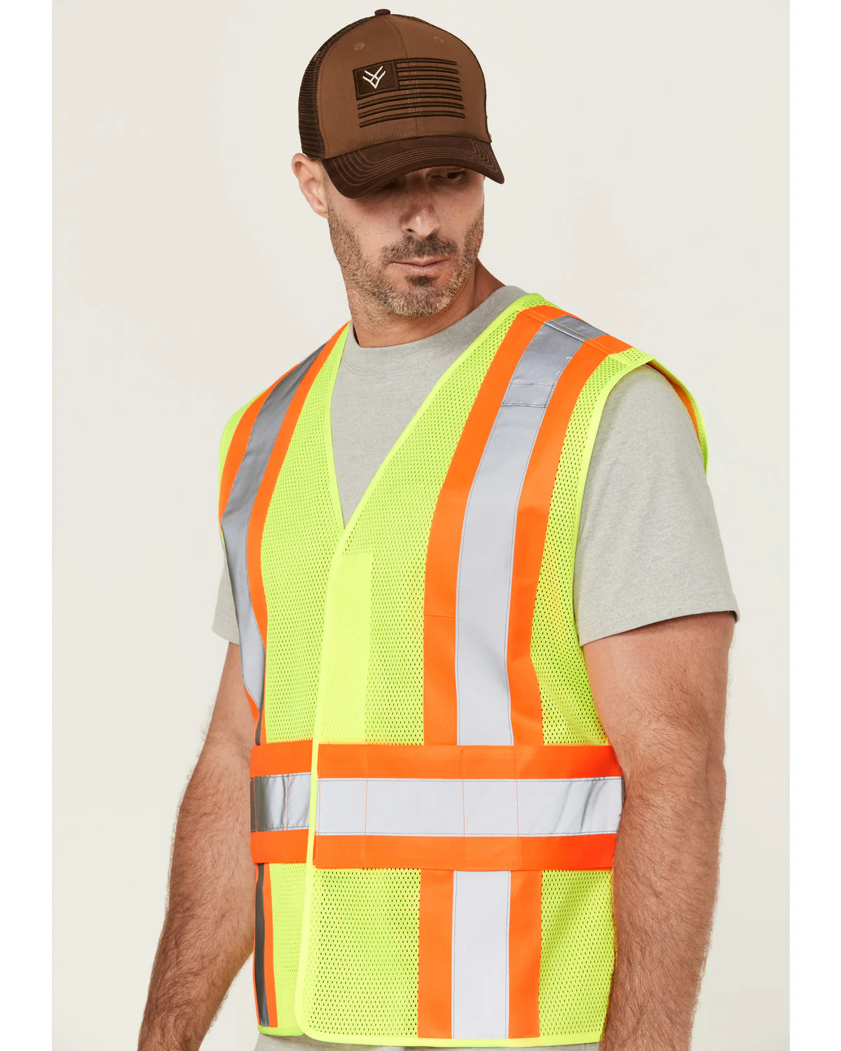 Men's 2-Tone Mesh Work Vest - Image 2