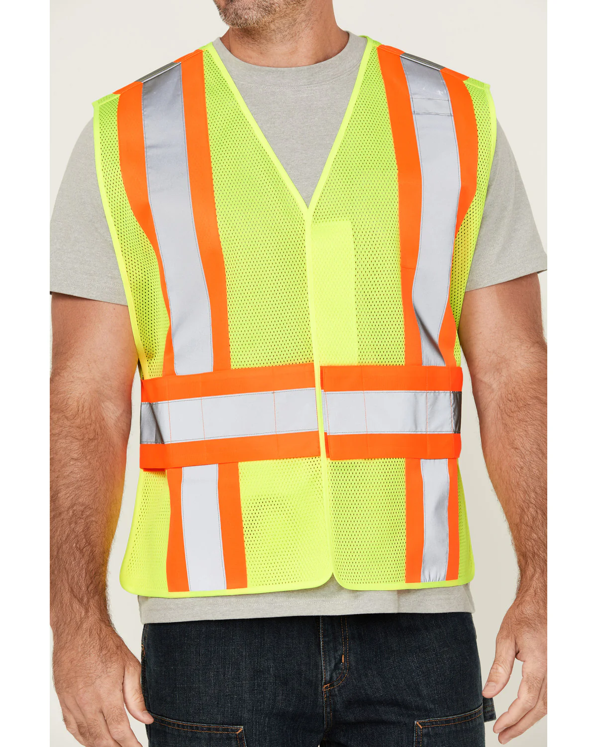 Men's 2-Tone Mesh Work Vest - Image 3