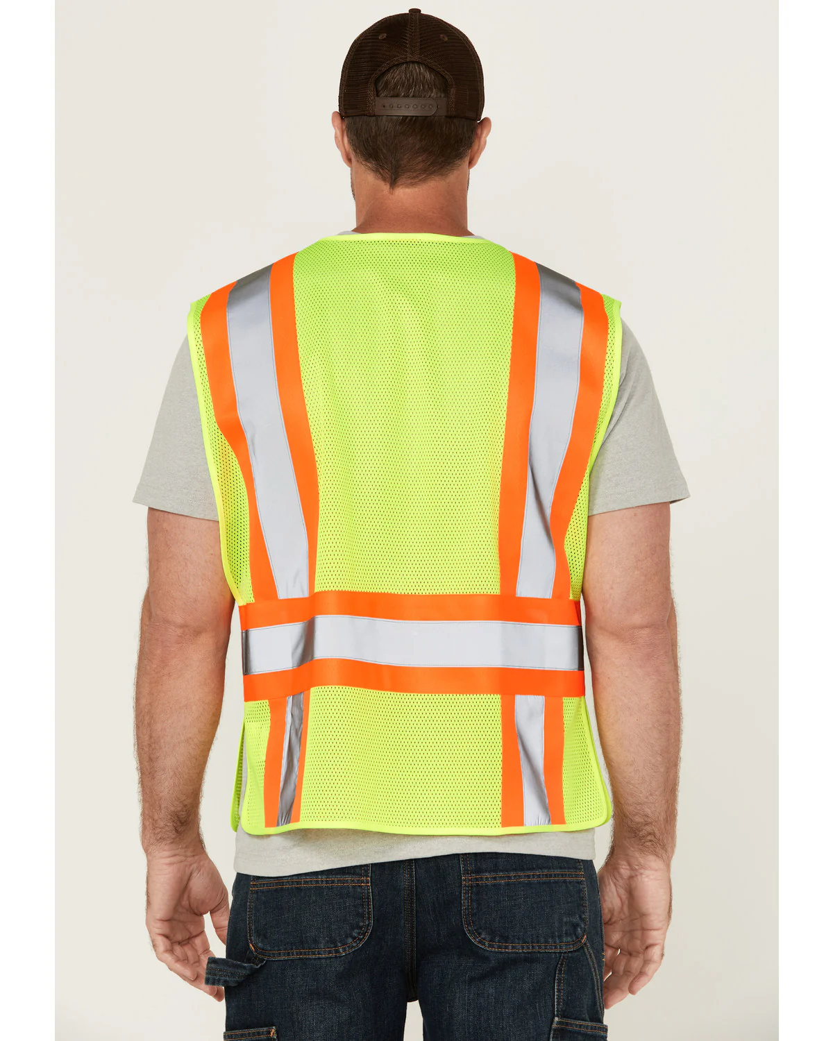 Men's 2-Tone Mesh Work Vest - Image 4