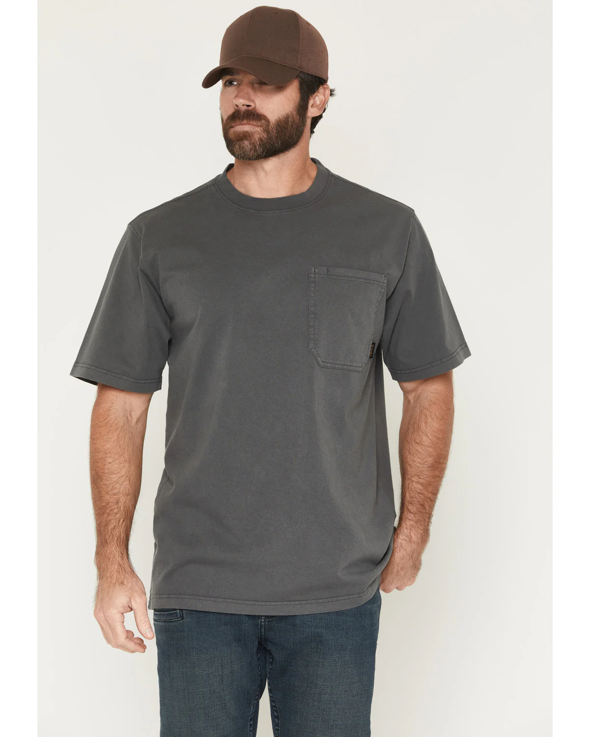 Men's Forge Solid Short Sleeve Pocket Work Shirt