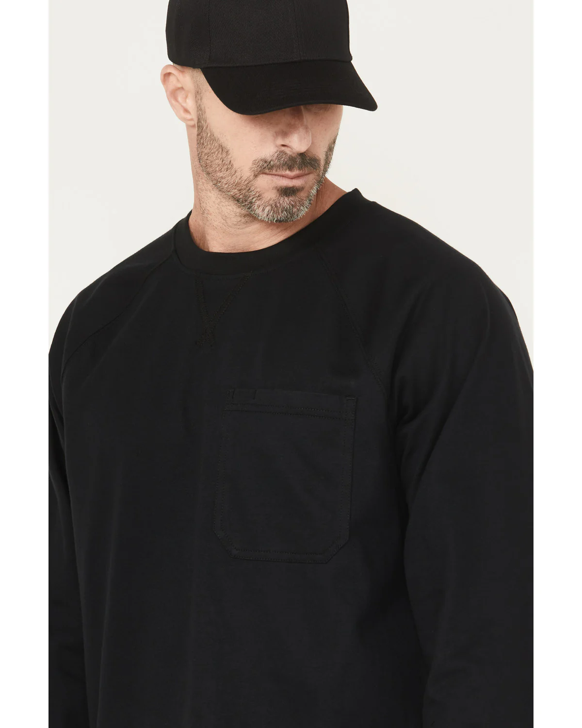 Men's FR Flaming Skull Long Sleeve Graphic Work T-Shirt - Image 3