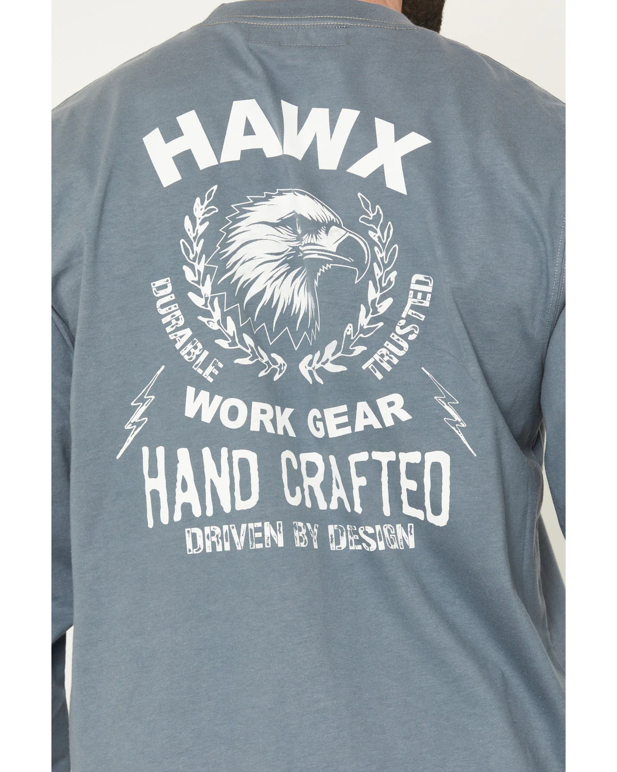 Men's FR Handcrafted Long Sleeve Graphic Work T-Shirt - Image 4