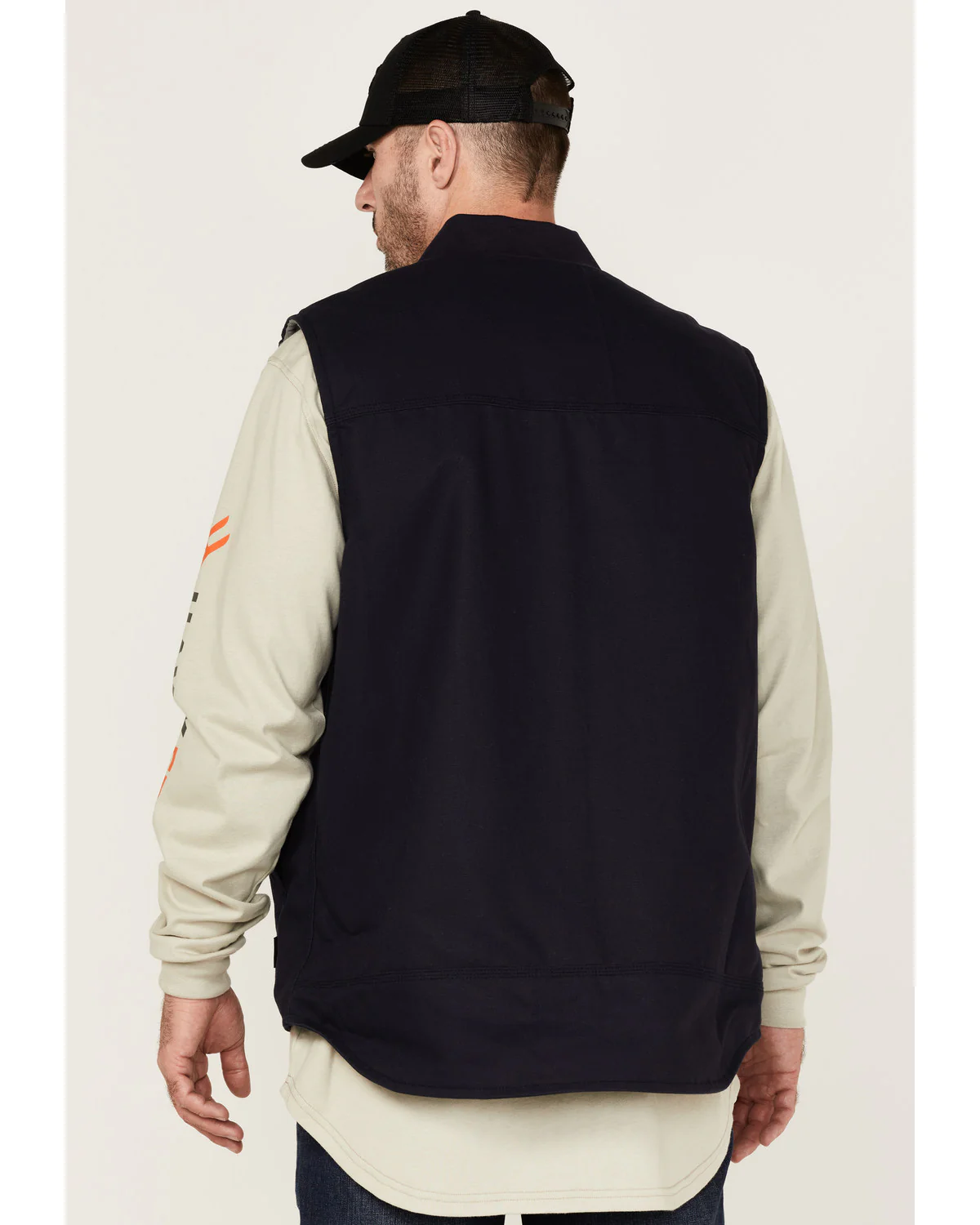 Men's FR Solid Zip-Front Insulated Work Vest - Image 4