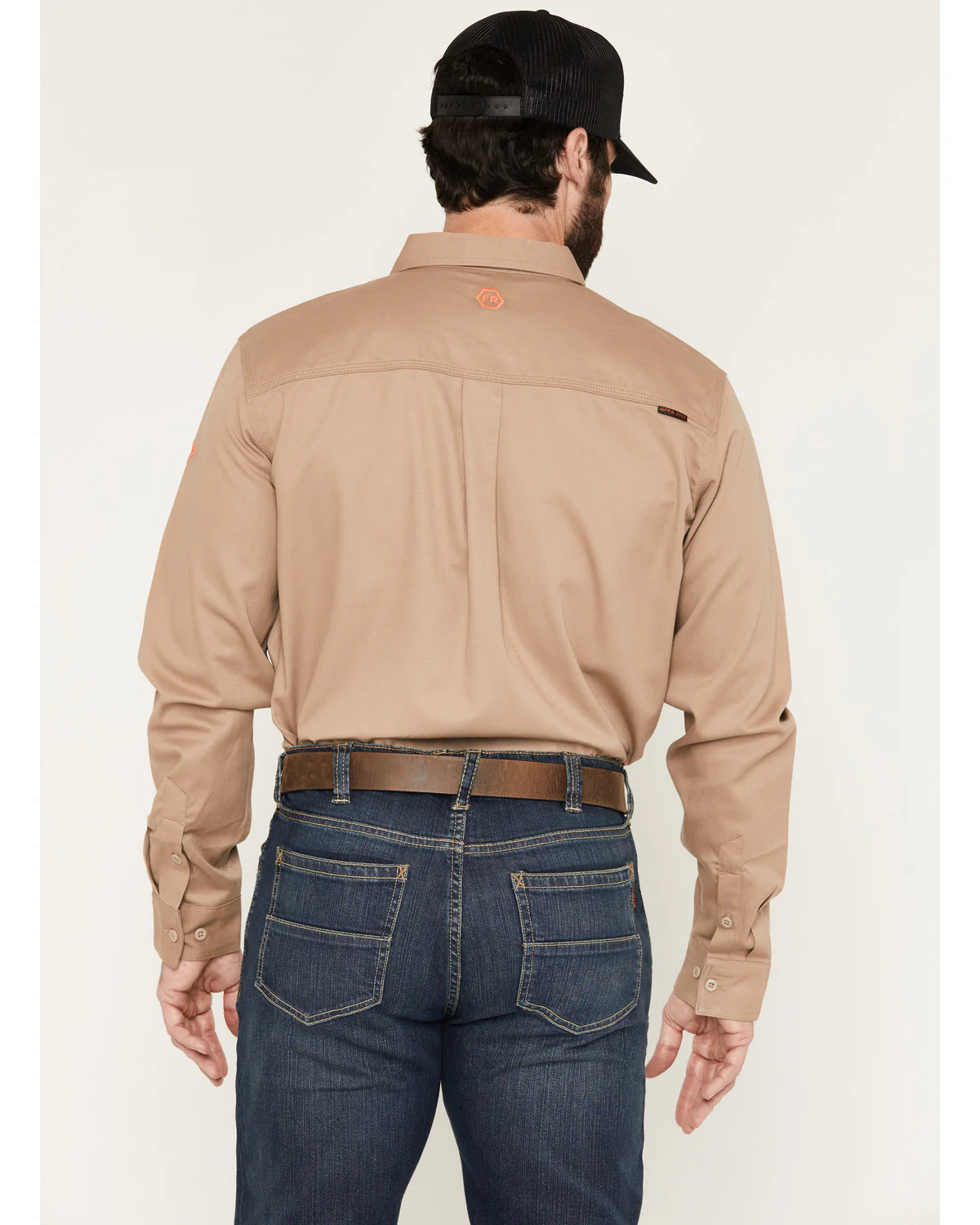 Men's FR Woven Long Sleeve Button-Down Work Shirt - Image 4