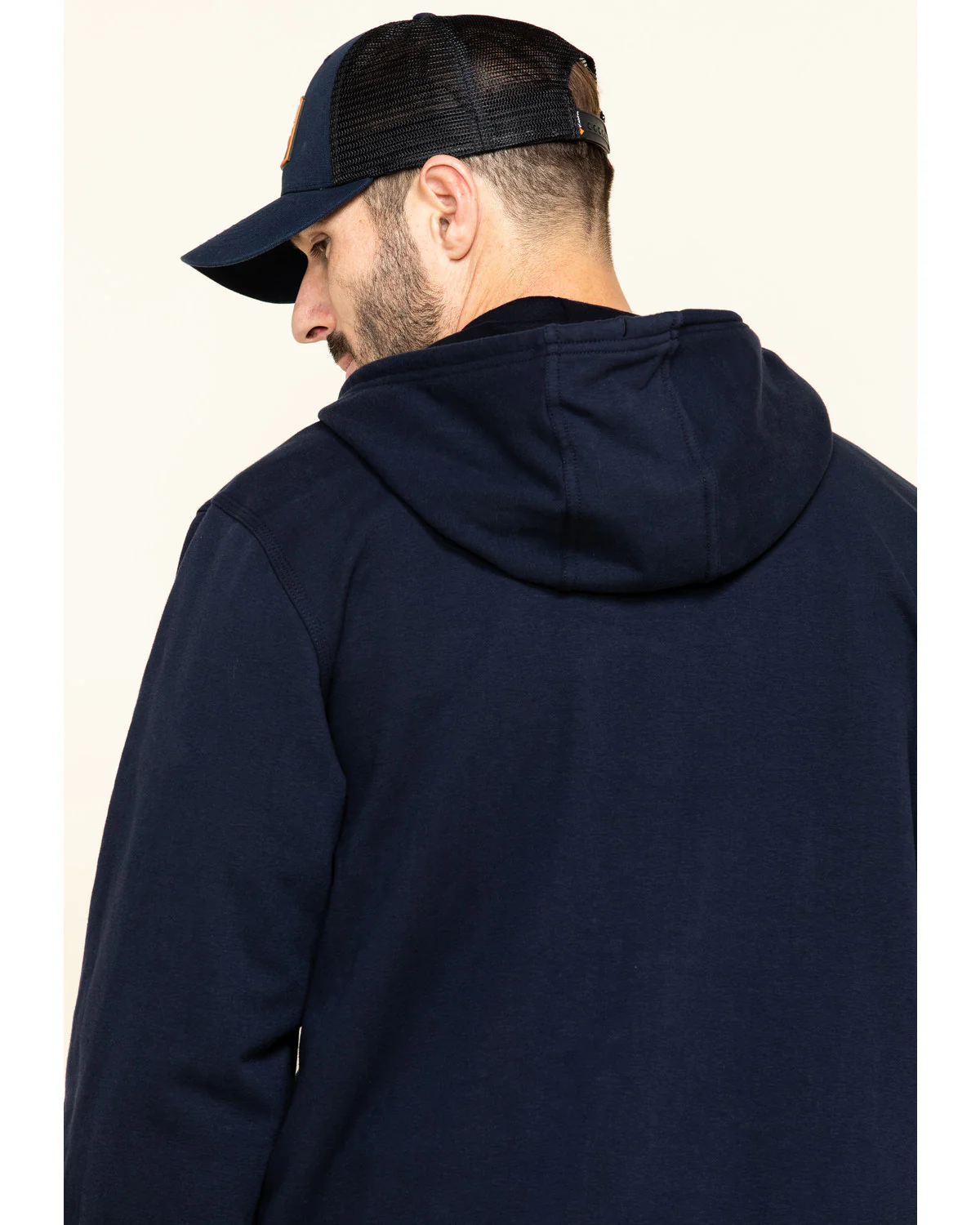 Men's FR Zip Up Fleece Hooded Work Hoodie - Image 11