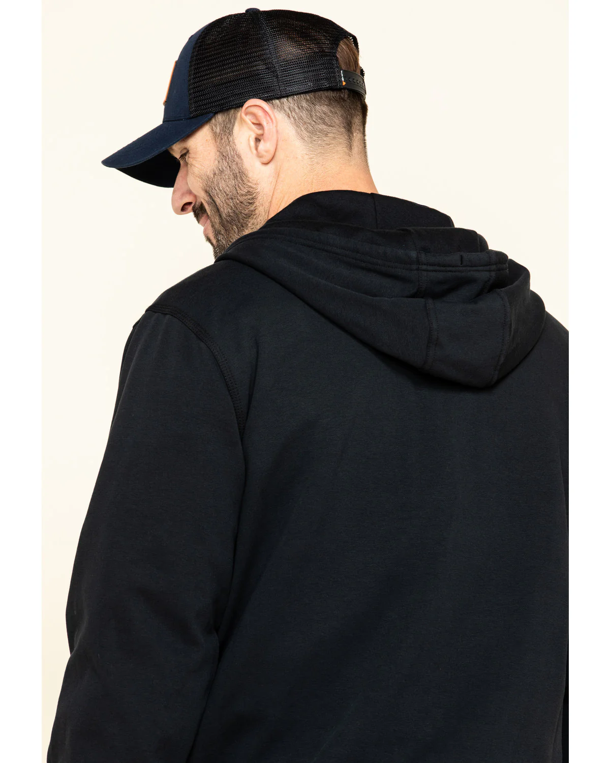 Men's FR Zip Up Fleece Hooded Work Hoodie - Image 5