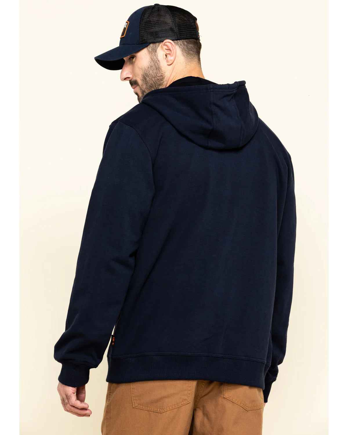 Men's FR Zip Up Fleece Hooded Work Hoodie - Image 8