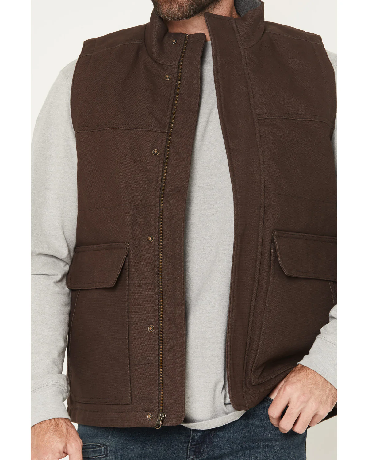 Men's Granderson Solid Duck Canvas Vest - Image 3
