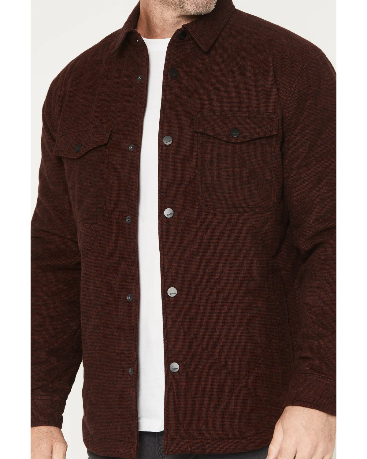 Men's Shale Plaid Print Shirt Jacket - Image 3