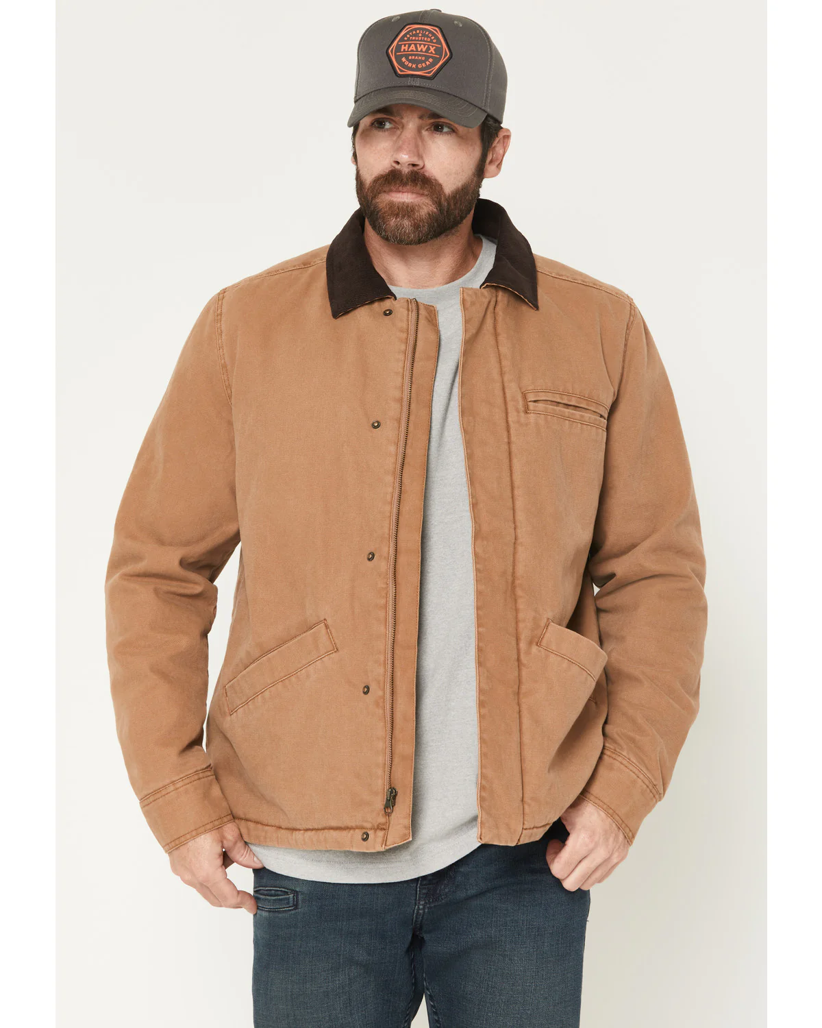 Men's Sherpa Lined Duck Canvas Jacket