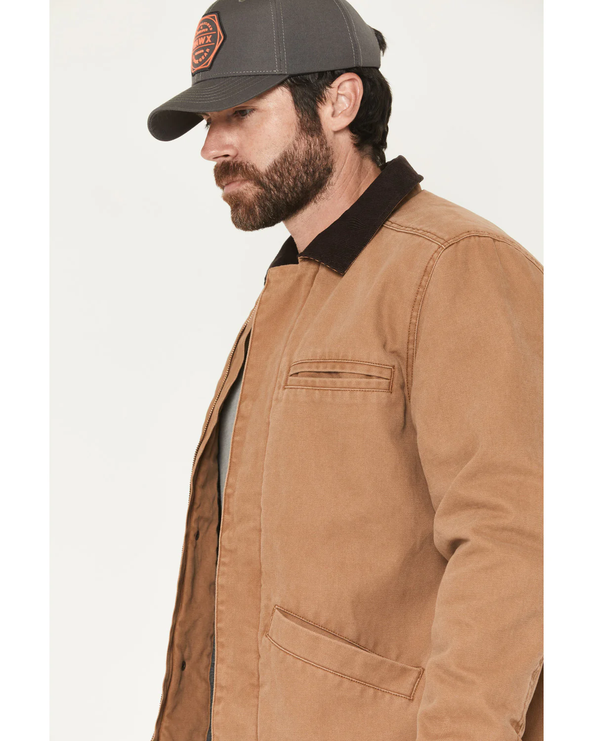Men's Sherpa Lined Duck Canvas Jacket - Image 2