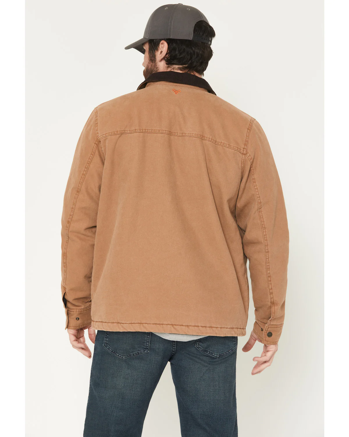 Men's Sherpa Lined Duck Canvas Jacket - Image 4