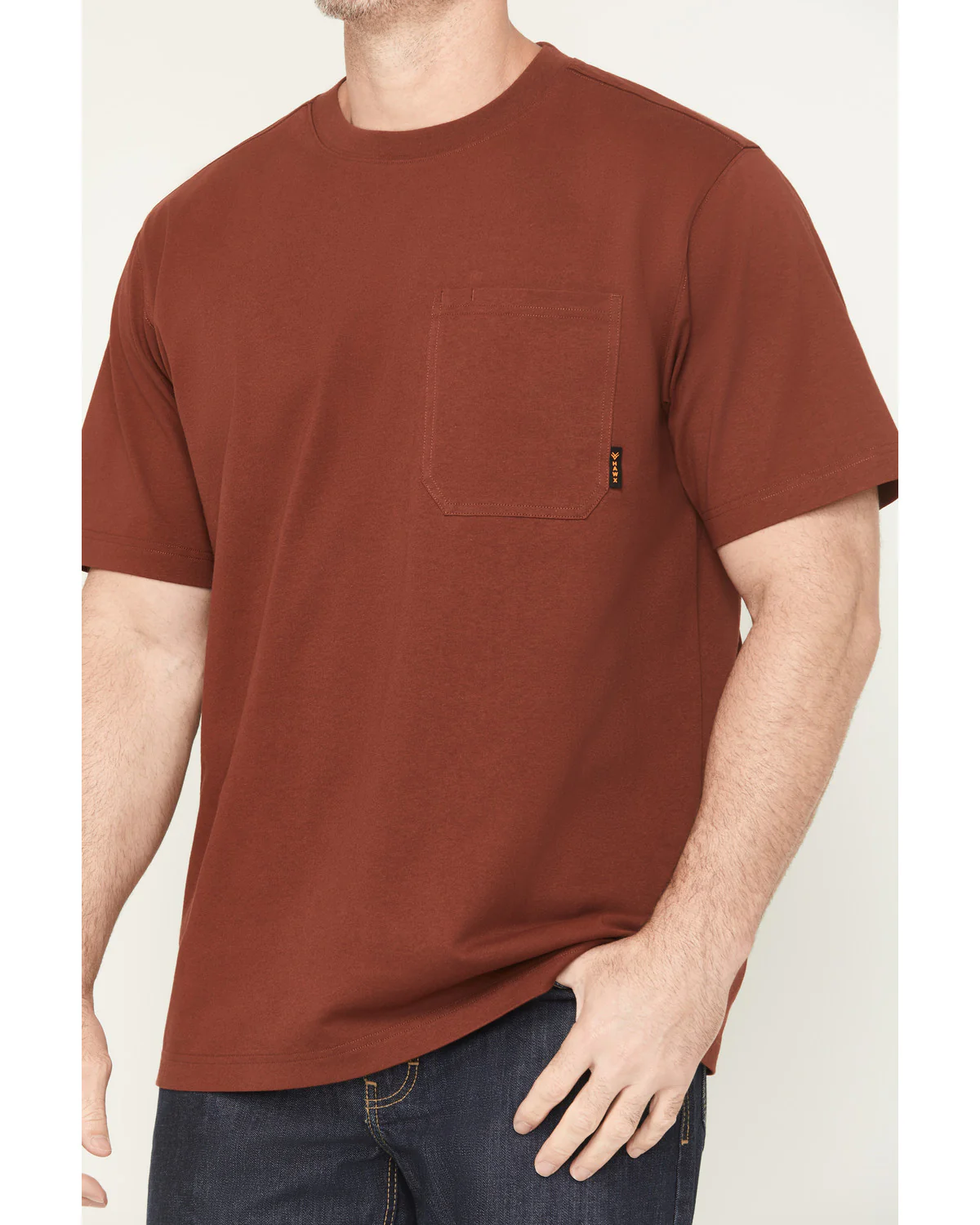 Men's Solid Forge Short Sleeve Work Pocket T-Shirt - Image 3