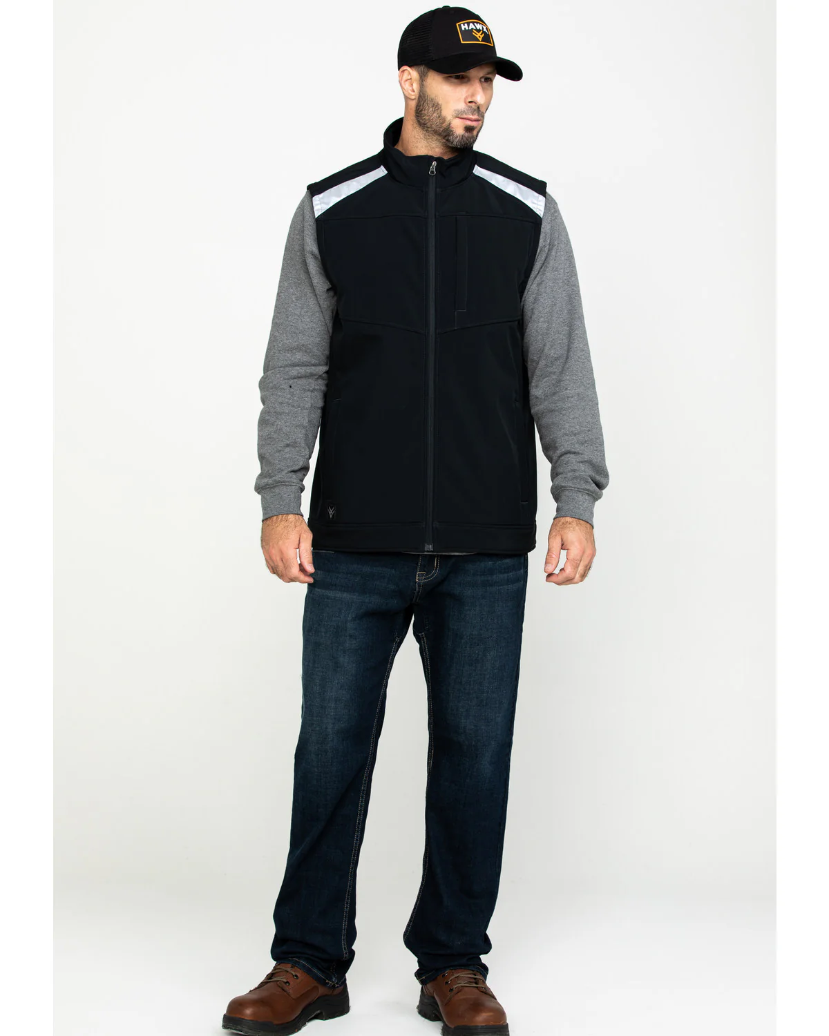 Men's Reflective Softshell Moto Work Vest - Image 6