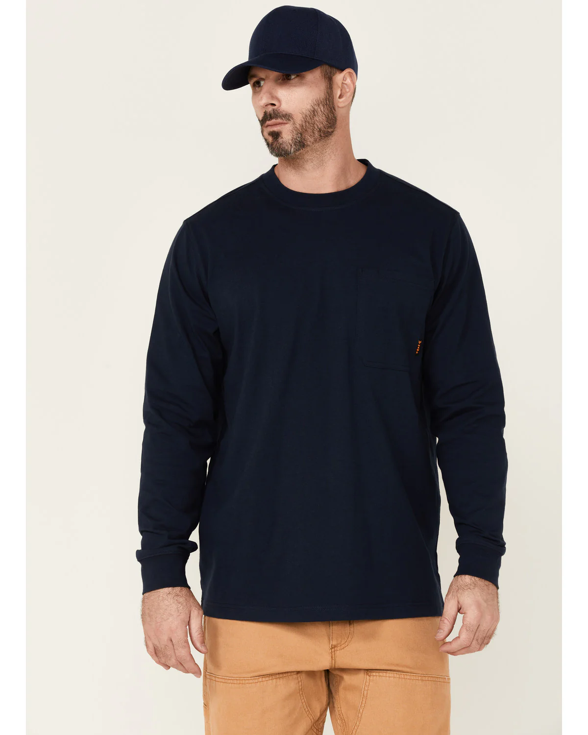 Men's Solid Forge Long Sleeve Work Pocket T-Shirt