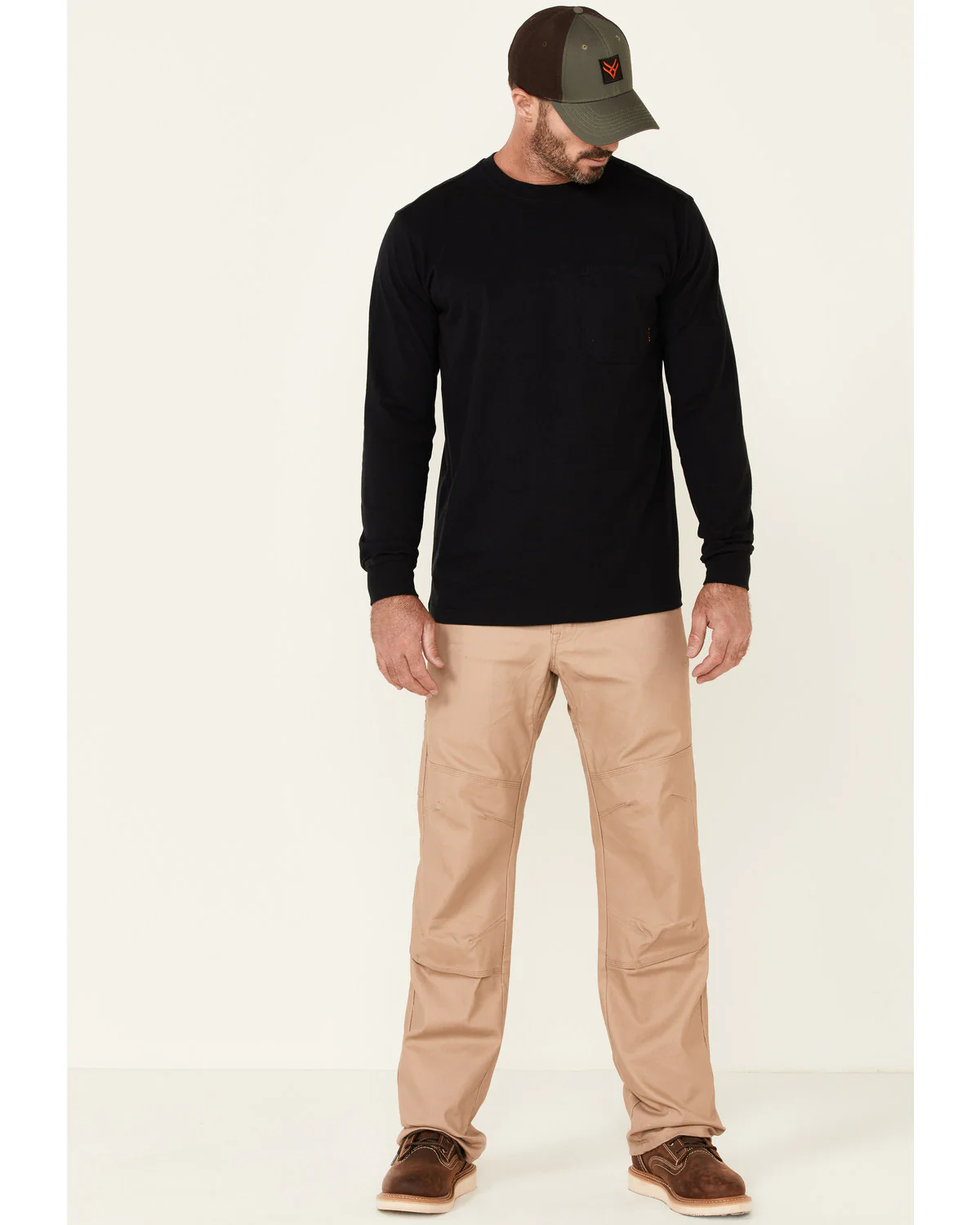 Men's Solid Forge Long Sleeve Work Pocket T-Shirt - Image 2
