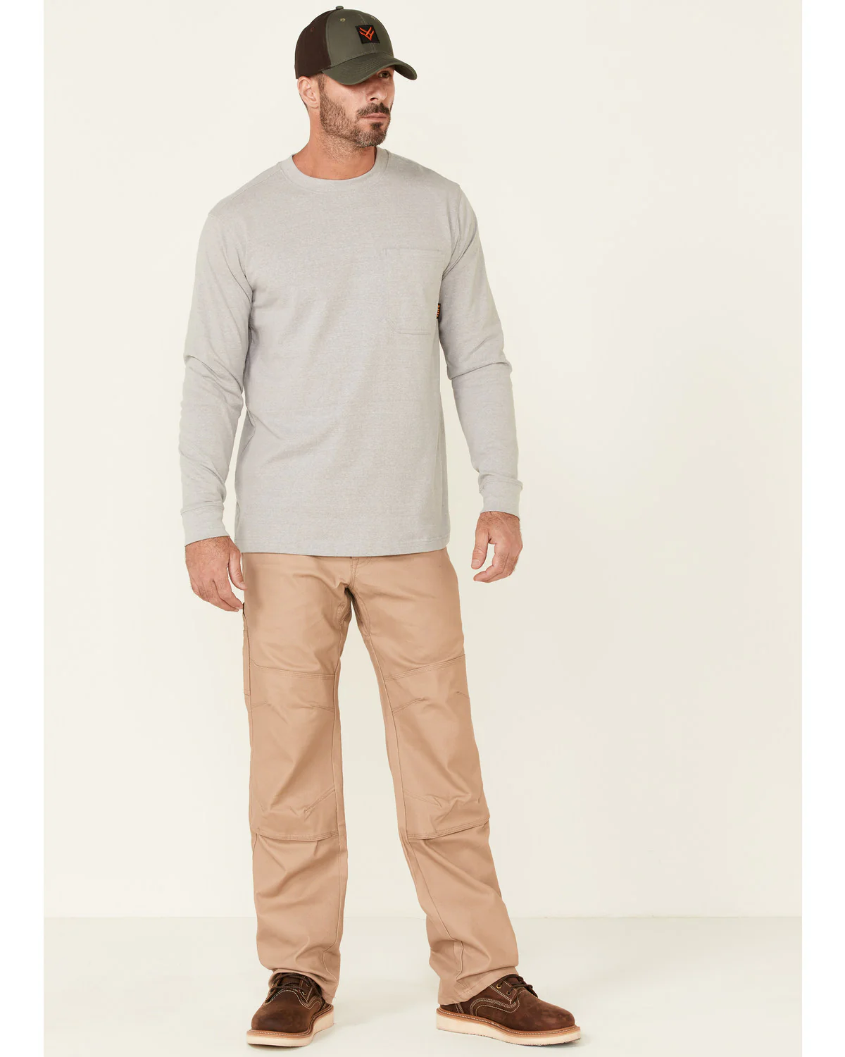 Men's Solid Forge Long Sleeve Work Pocket T-Shirt - Big - Image 2