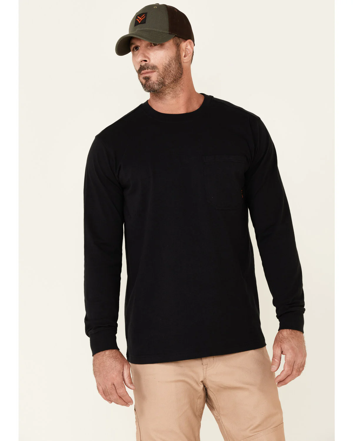 Men's Solid Forge Long Sleeve Work Pocket T-Shirt - Tall