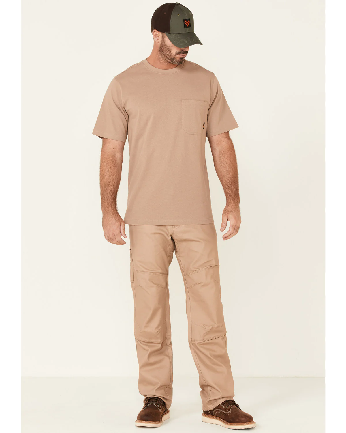 Men's Solid Natural Forge Short Sleeve Work Pocket T-Shirt - Tall - Image 2