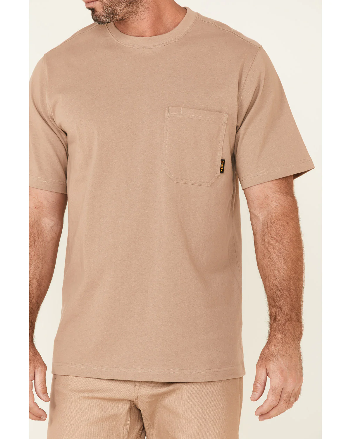 Men's Solid Natural Forge Short Sleeve Work Pocket T-Shirt - Tall - Image 3