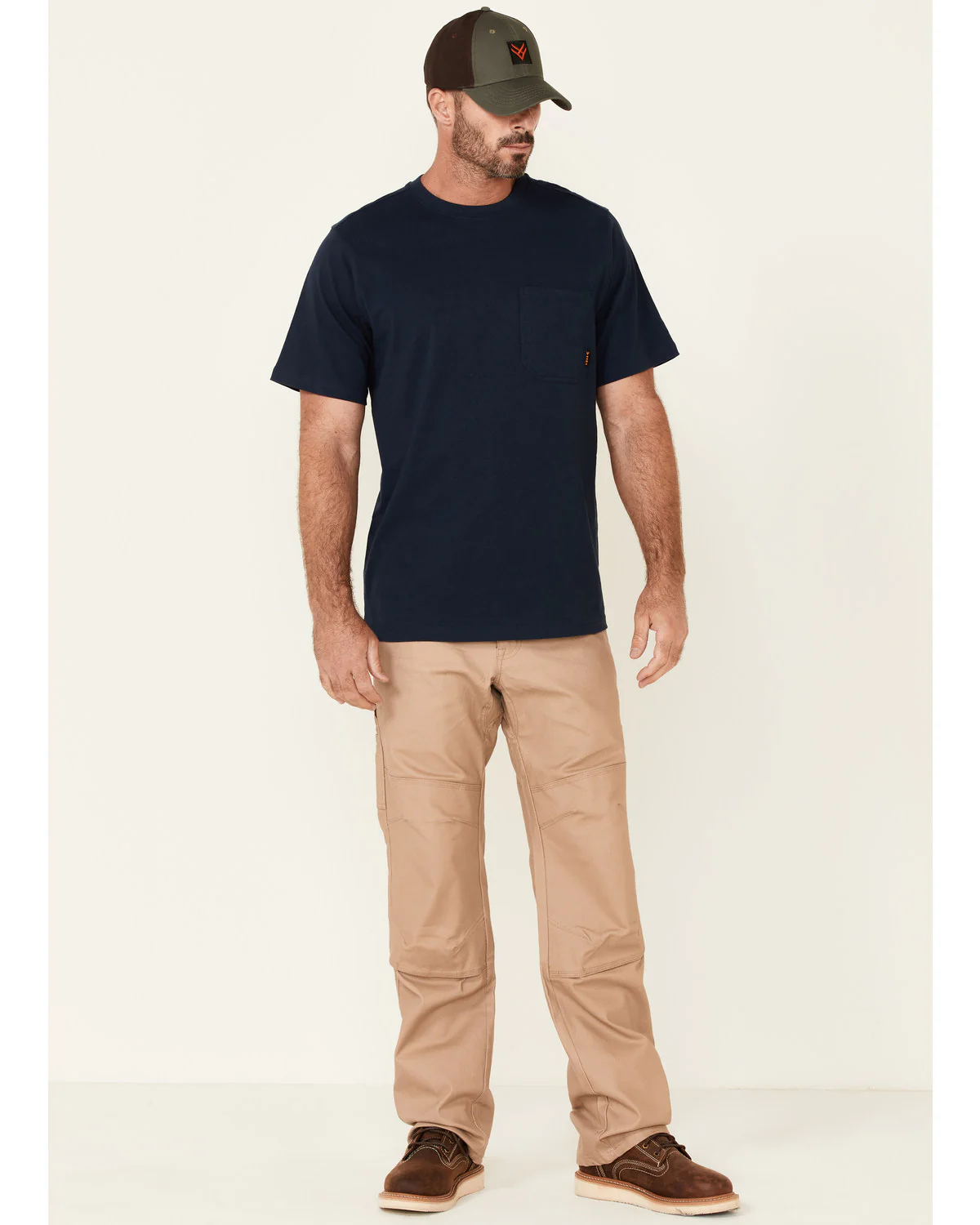 Men's Solid Navy Forge Short Sleeve Work Pocket T-Shirt - Tall - Image 2