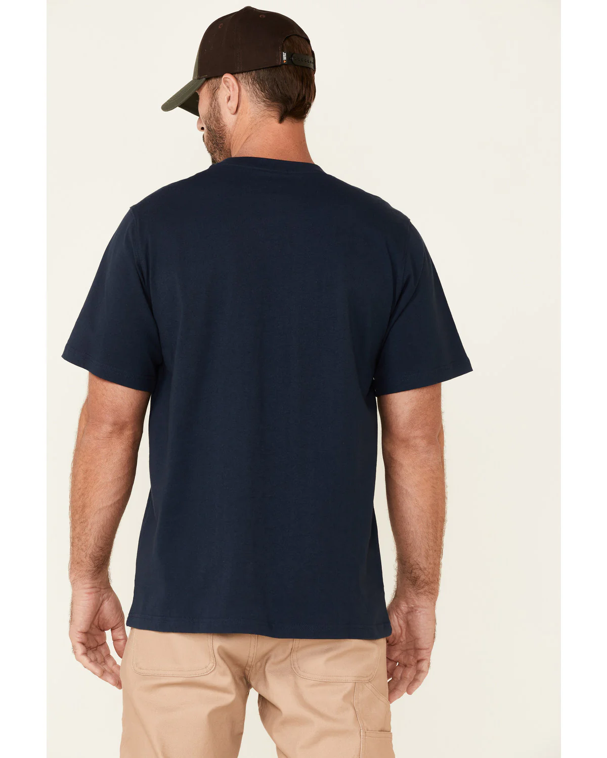Men's Solid Navy Forge Short Sleeve Work Pocket T-Shirt - Tall - Image 4