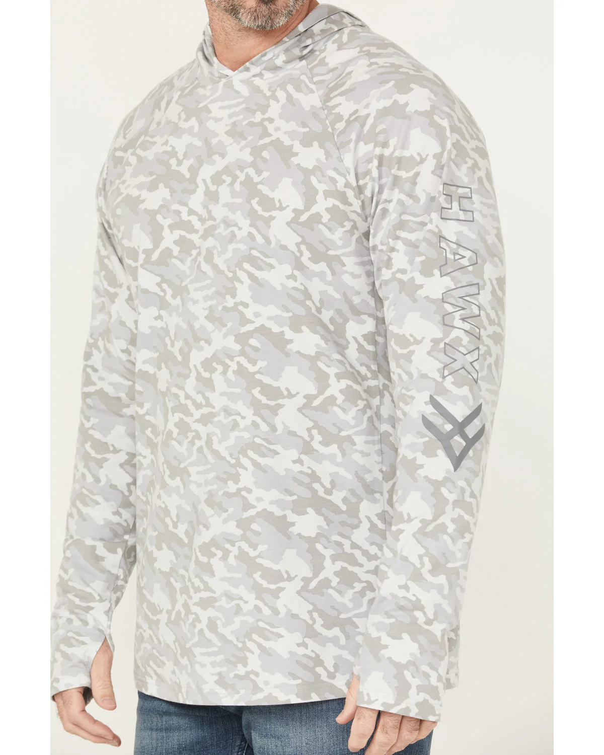 Men's Sundown Camo Print Hooded Work Shirt - Image 3