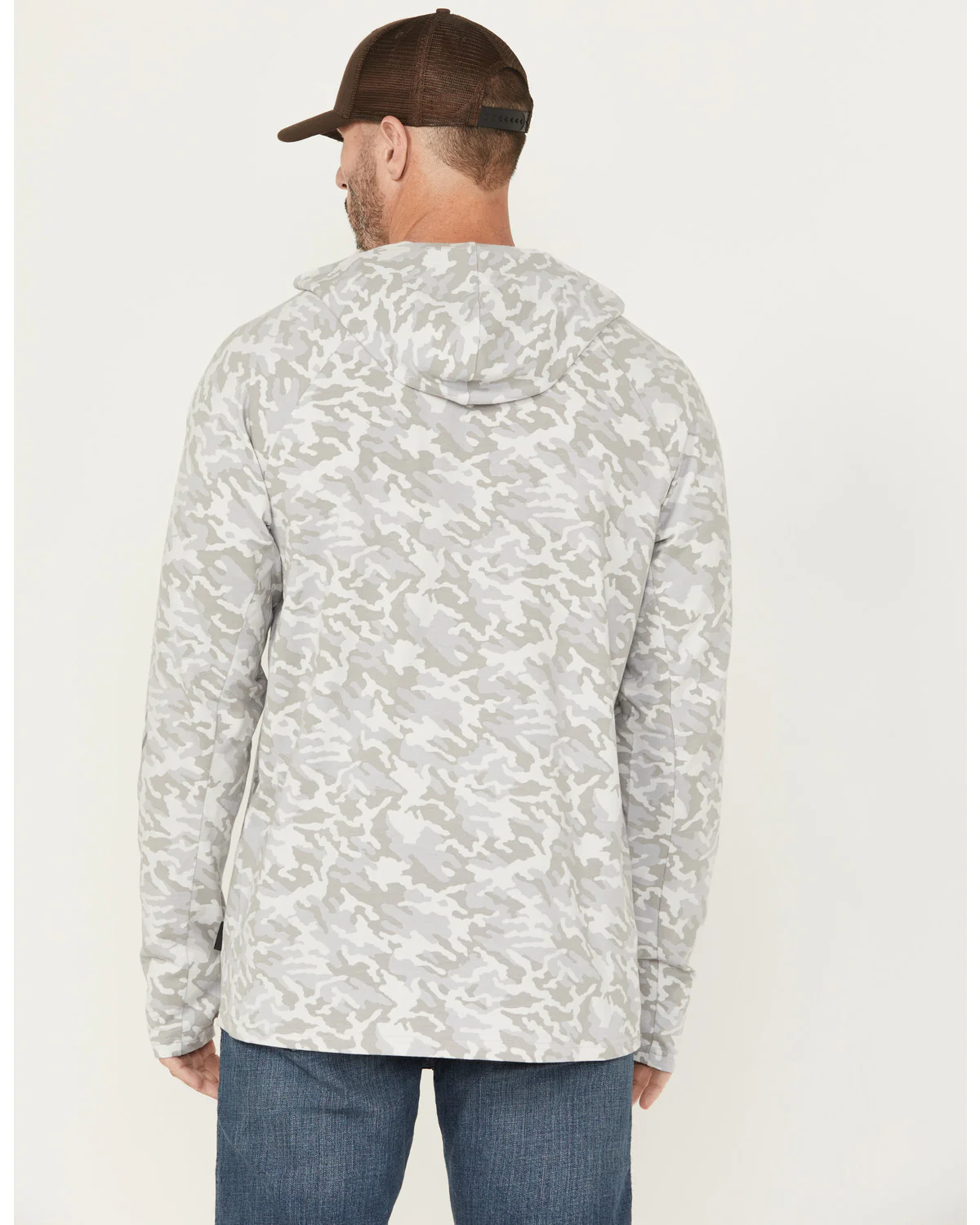Men's Sundown Camo Print Hooded Work Shirt - Image 4