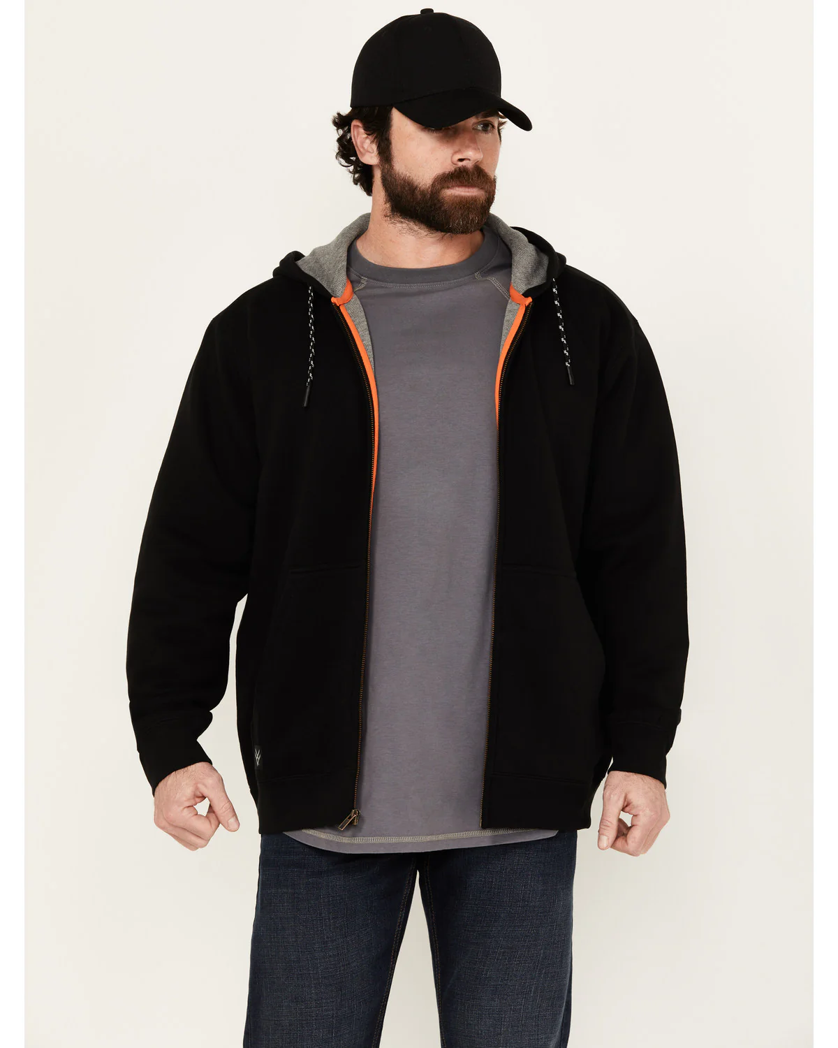 Men's Zip Front Hooded Zip Jacket