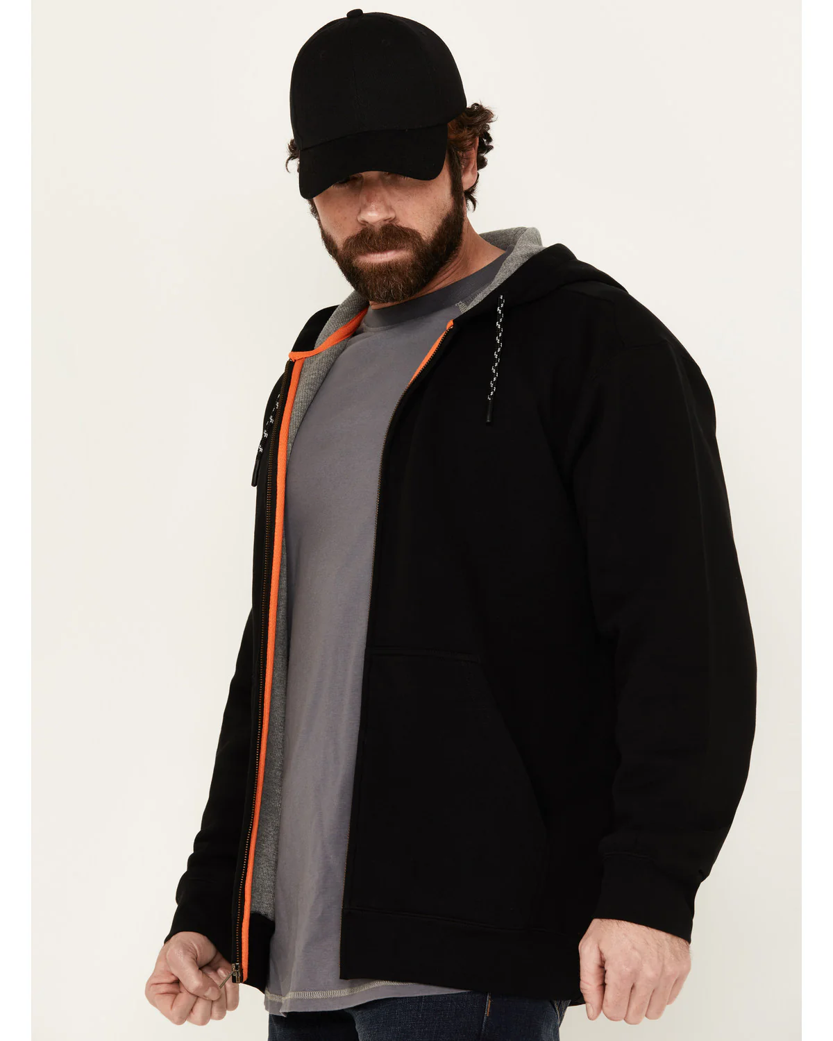 Men's Zip Front Hooded Zip Jacket - Image 2