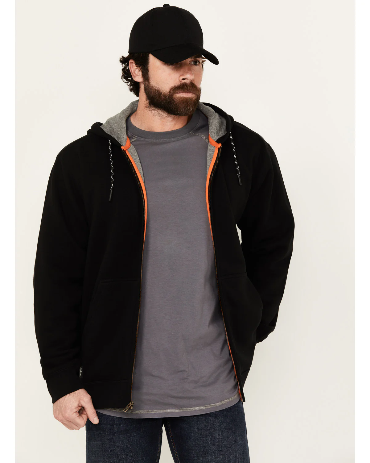 Men's Zip Front Hooded Zip Jacket - Image 3